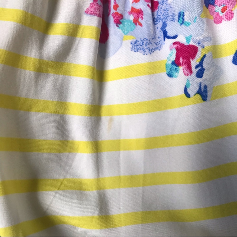 Joules Yellow, white and Pink Floral Dress, Size 6y. - Picture 10 of 10